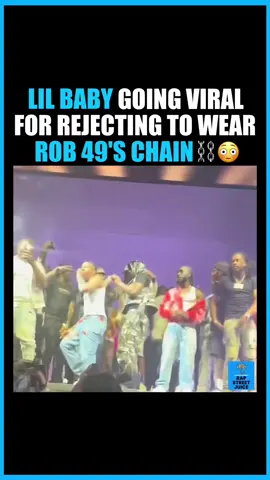 😳CHAIN REJECTED! Lil Baby Stops Rob49 From Putting a Chain Around His Neck On Stage at Wham World Tour in Dallas!