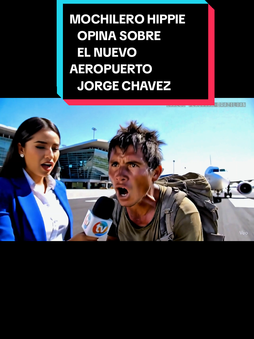 People get mad with the New Airport Jorge  Chavez ! #humor #veo3 #peruanos #aeropuertojorge #nuevoaeropuertojorgechavez  #peruviral 