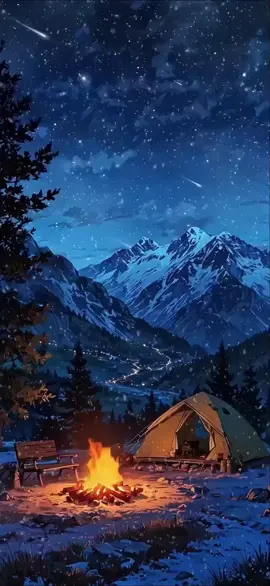 Download More wallpaper in Bio 👉@Live Wallpaper  #camping #camp #aesthetic #livewallpaper #naturelivewallpaper #hdwallpapers #mountain #sky #fypage 