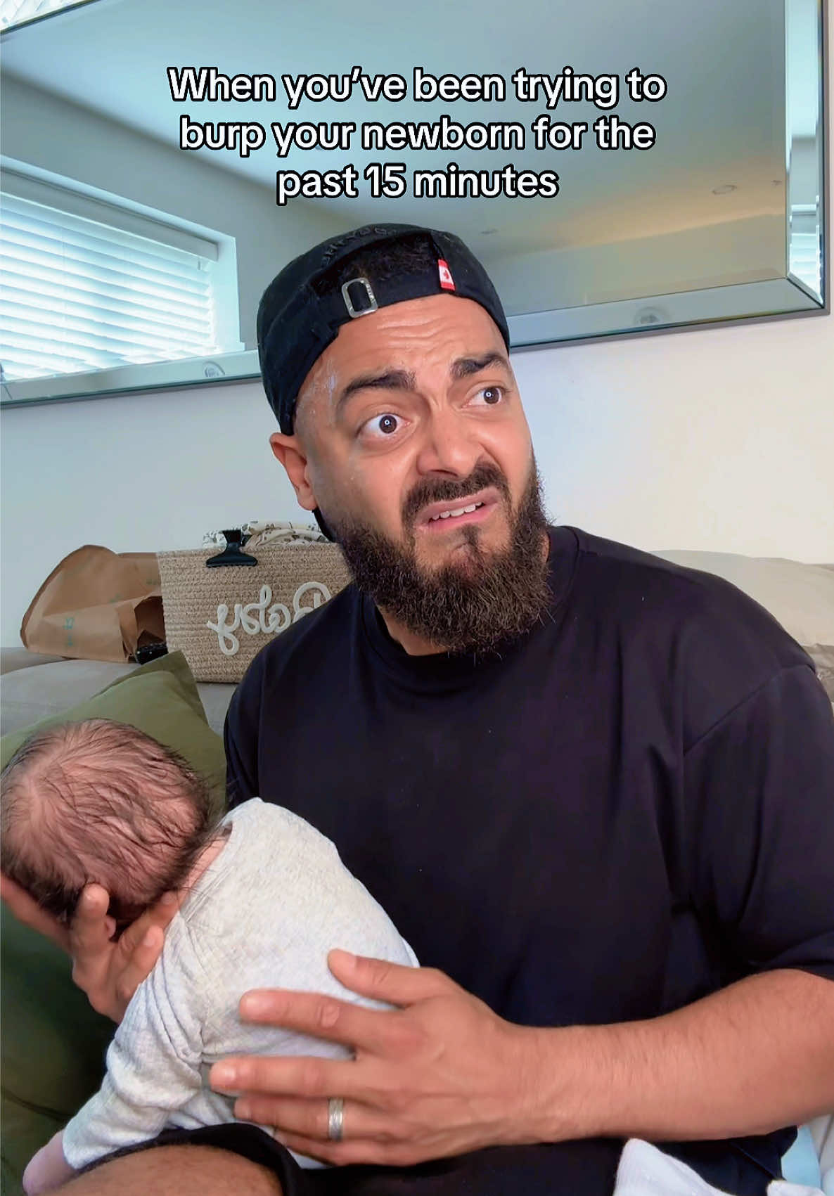 Trying to burp your newborn…  #comedy #officialazz #relateable 