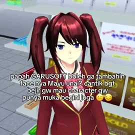 she's the prettiest NPC I've ever seen 💞💞👉🏻👈🏻 #foryourpage #fyp #sakuraschoolsimulator #mayuunai 