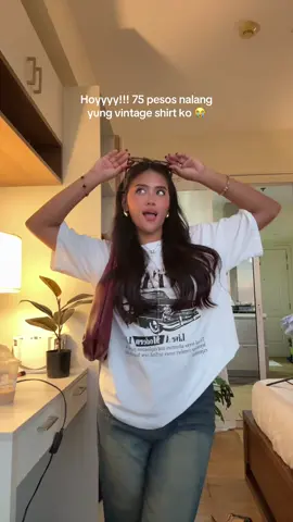 Ang muraaaaaa sheyt 😭 #vintageshirt #oversizedshirt #viralvideo #fashion 
