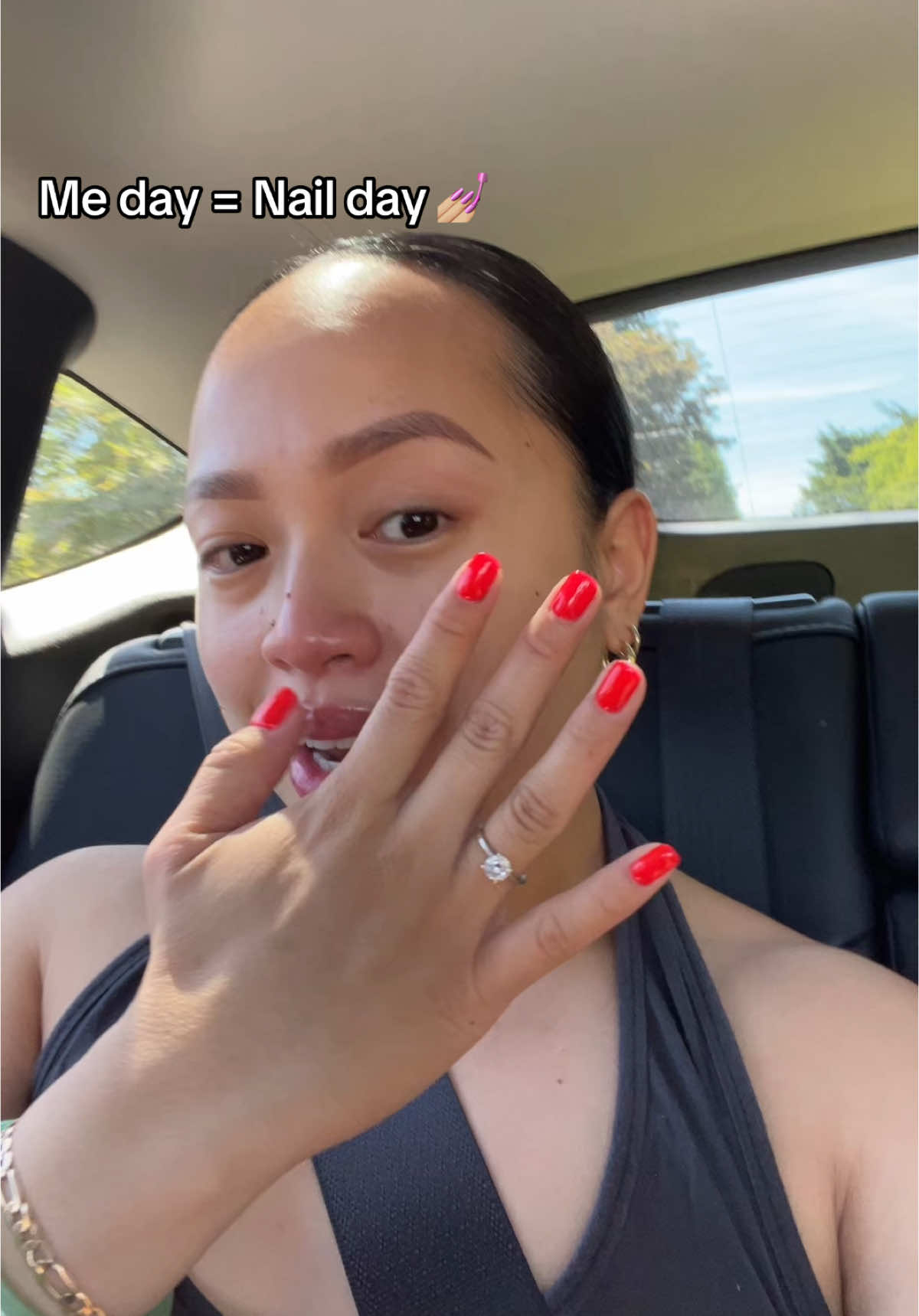 Ended up getting builder gel instead of gel x - super short nails 💅🏼 #nailday 