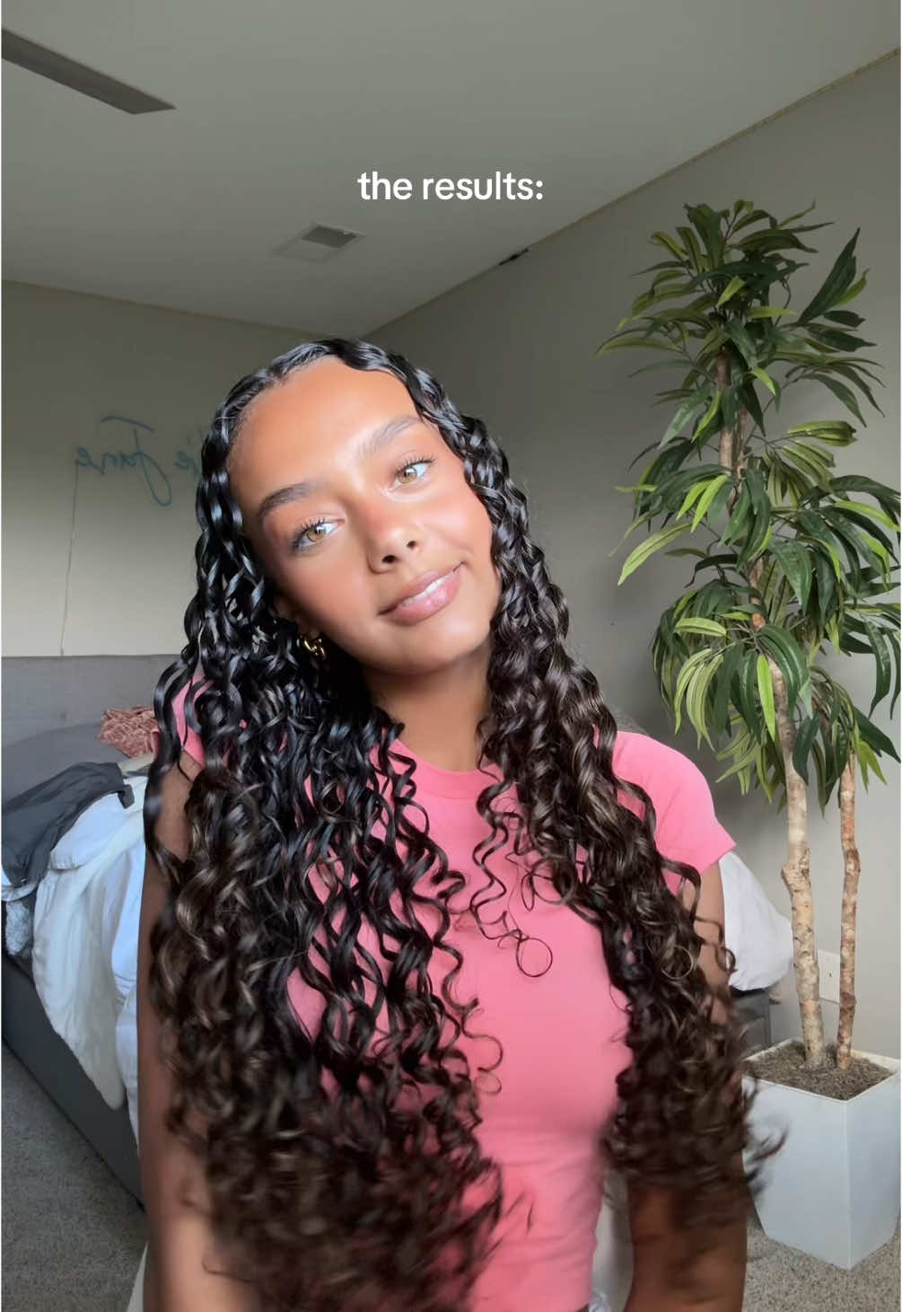 can u tell I like length over volume😚💕 #curlyhair #curlyhairroutine #nofrizz #bouncecurlbrush #curlygirl #grwmgirl #fyp #fypシ #fyppoppppppppppppppppppppppp #xybca 