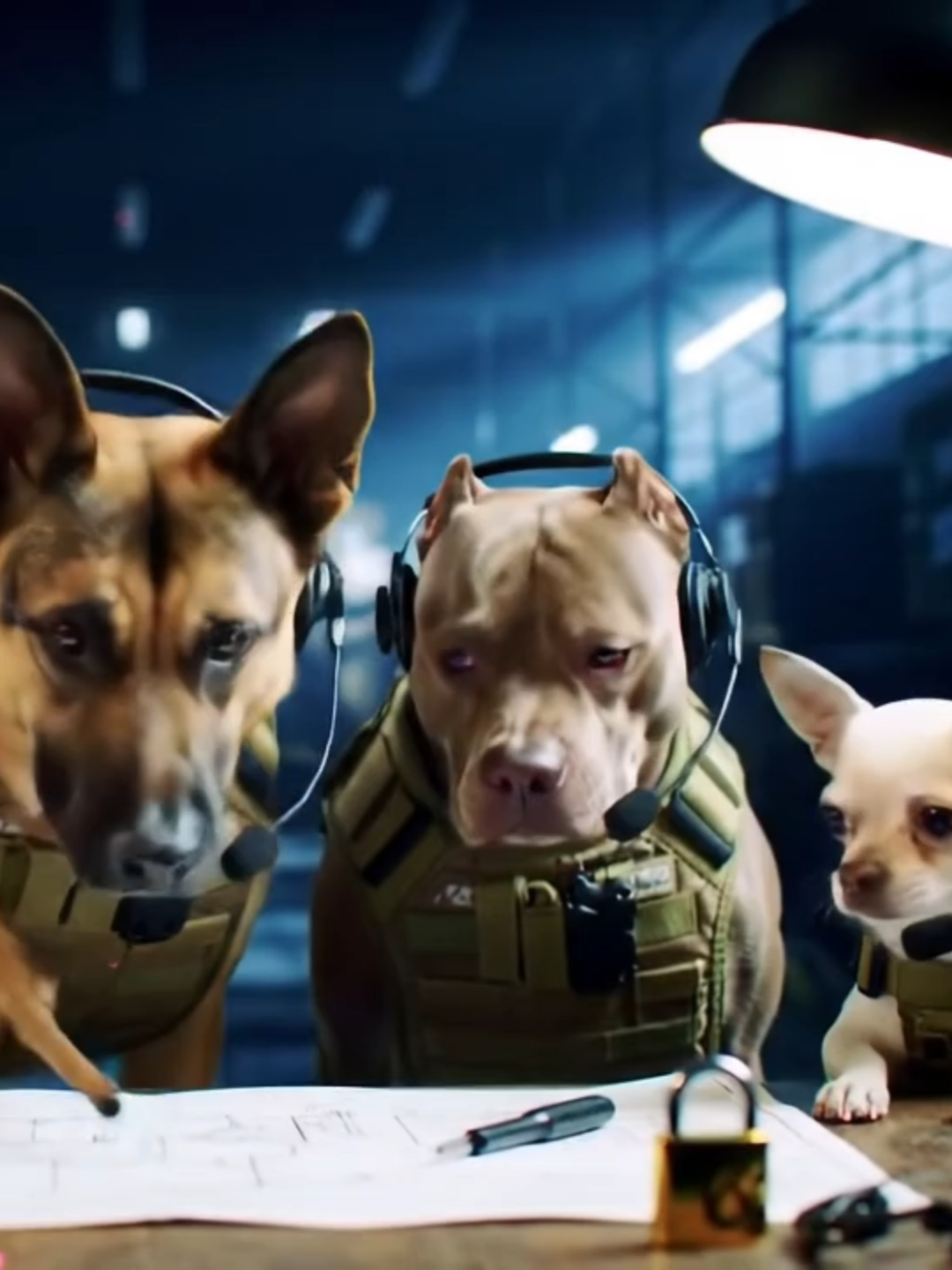 A group of dogs trying to pull off a heist like in Ocean's Eleven #FYP #foryou #dog #heist #dogs #ComedyTok #FunnyDogs #funny #animal #minimovie #mustsee