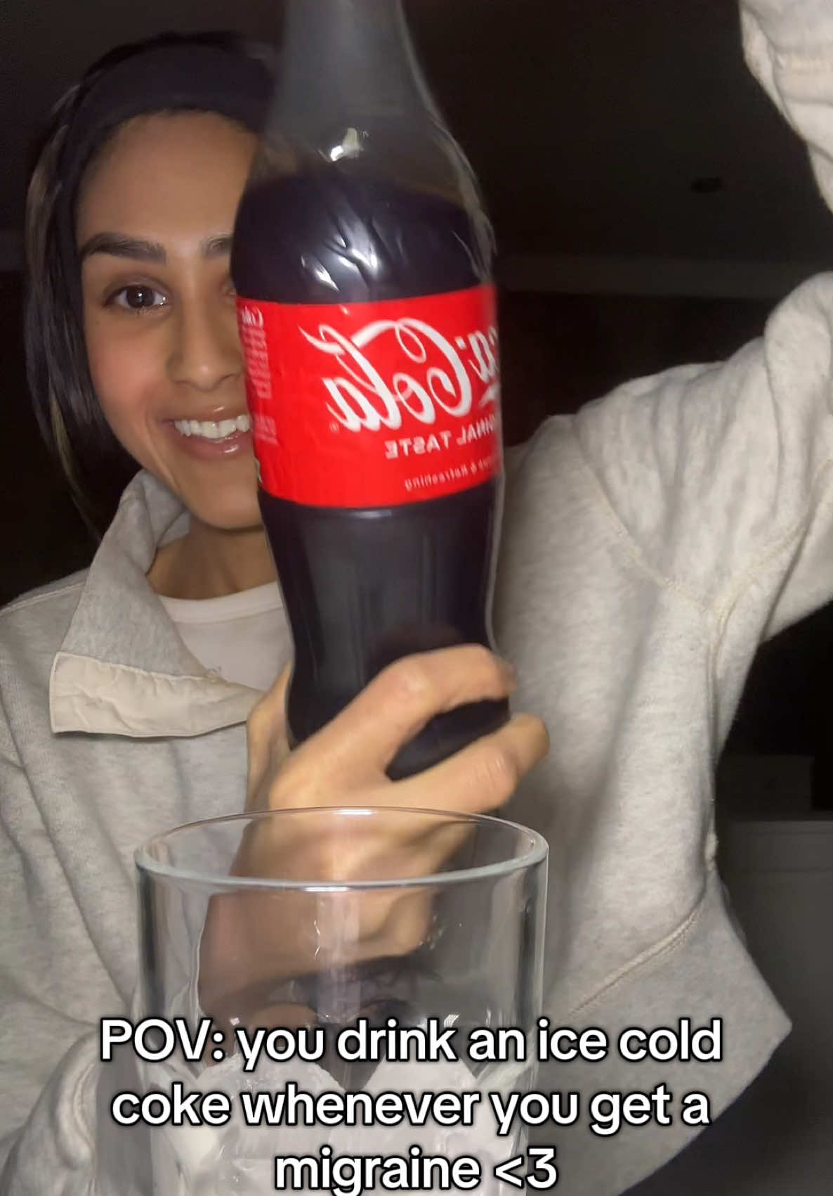 An ice cold coke can fix anything !! #asmr #icecold #asmrdrinking #asmrice #asmrdrinkingsounds #drinktok #coke #cocacola  #drinkwithme #drinkingmukbang #migraine #migrainerelief #relatable 