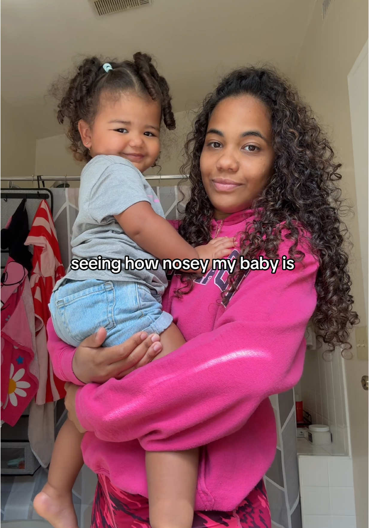 ☕️☕️☕️ #baby #babyfever #babytok #firsttimemom #momlife #momanddaughter #nosey