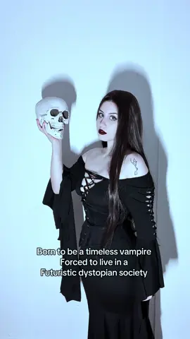 I wish I was a vampire 😭 ⚠️FAKE PROPS⚠️ #vampire #goth #gothgirl #vampiregoth #romanticgoth 