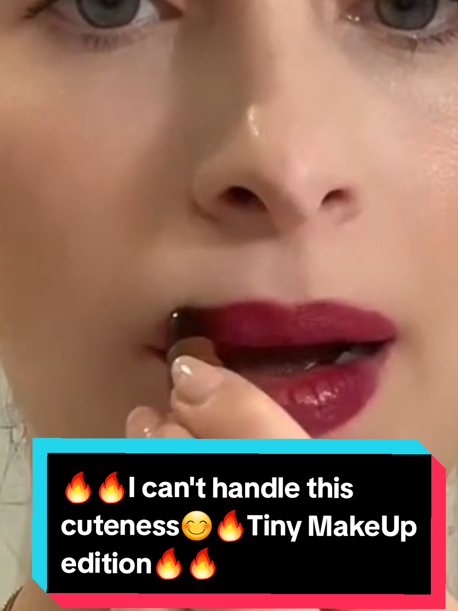 I didn't plan to fall in love but stop, just look how tiny these are! #minimakeup#tinymakeup#cutemakeup#makeuphaul#aestheticmakeup#goviral#foryou#uk