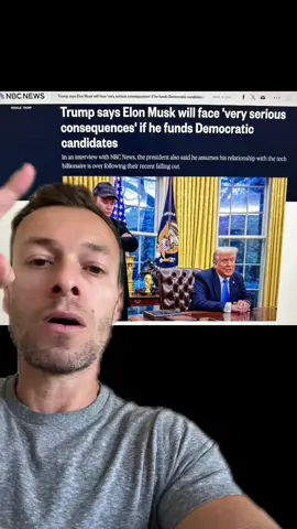 6/7 BREAKING: Trump threatens Elon Musk. #elonmusk #president 