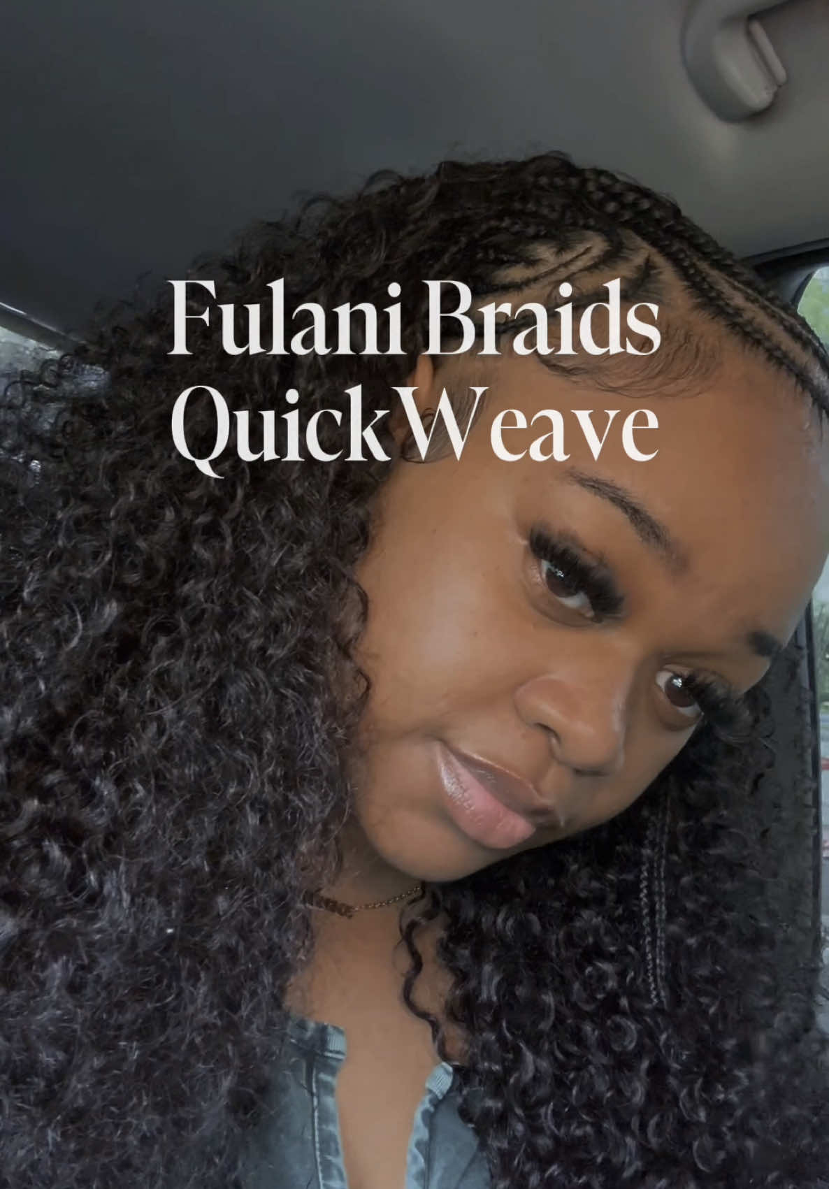 New for me & I LOVE it 🥰 @Karlamihair has up to 50% off on bundles right now 🔥 #fyp #fulanibraids #quickweave #hairstyle #karlamihair 