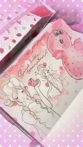 sweet bubble time drawing video version  #pencilart #sketchbook #softart #pencildrawing #drawing 