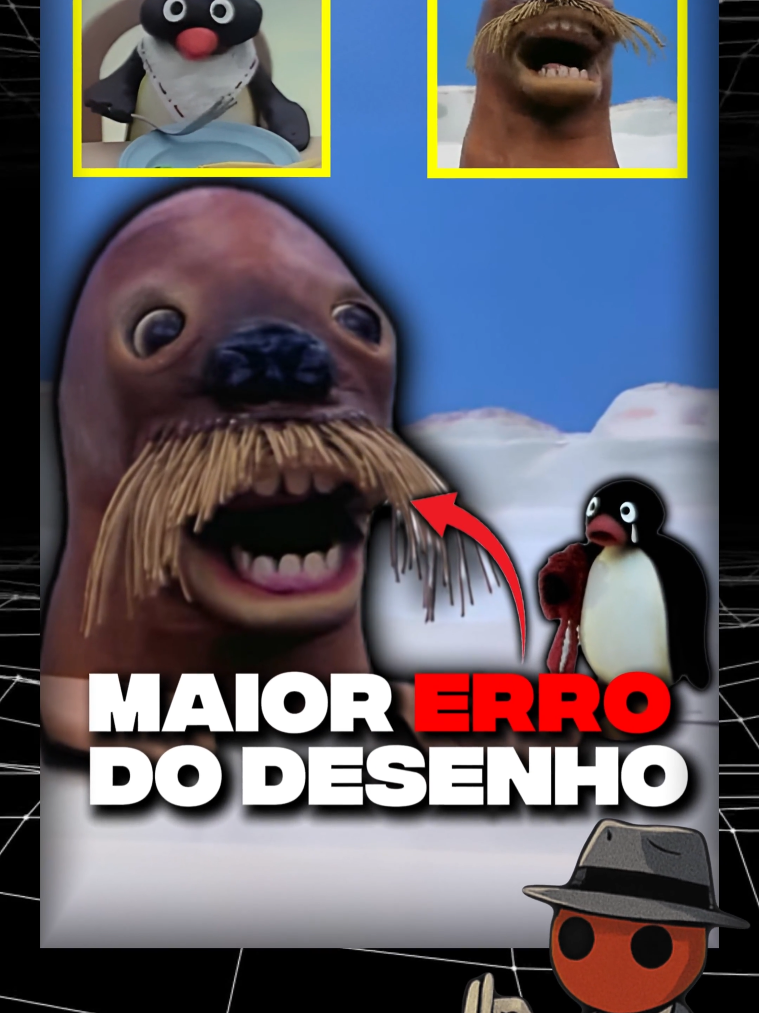 Explicando o erro no episódio banido do Pingu△ (tudo que eu expliquei no vídeo, foi extraído dos dados da internet, isso é um repasse)#teorias #horrorstory #fyp #pingu