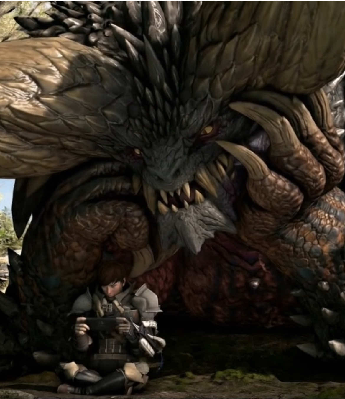 2 buddies just hanging out!! Image belongs to IvoryLagiacrus on Twitter!! #Scalie #scalies #Animated #animation #teratophilia #Xenophilia #monsterhunter #monsterhunterwilds #videogames