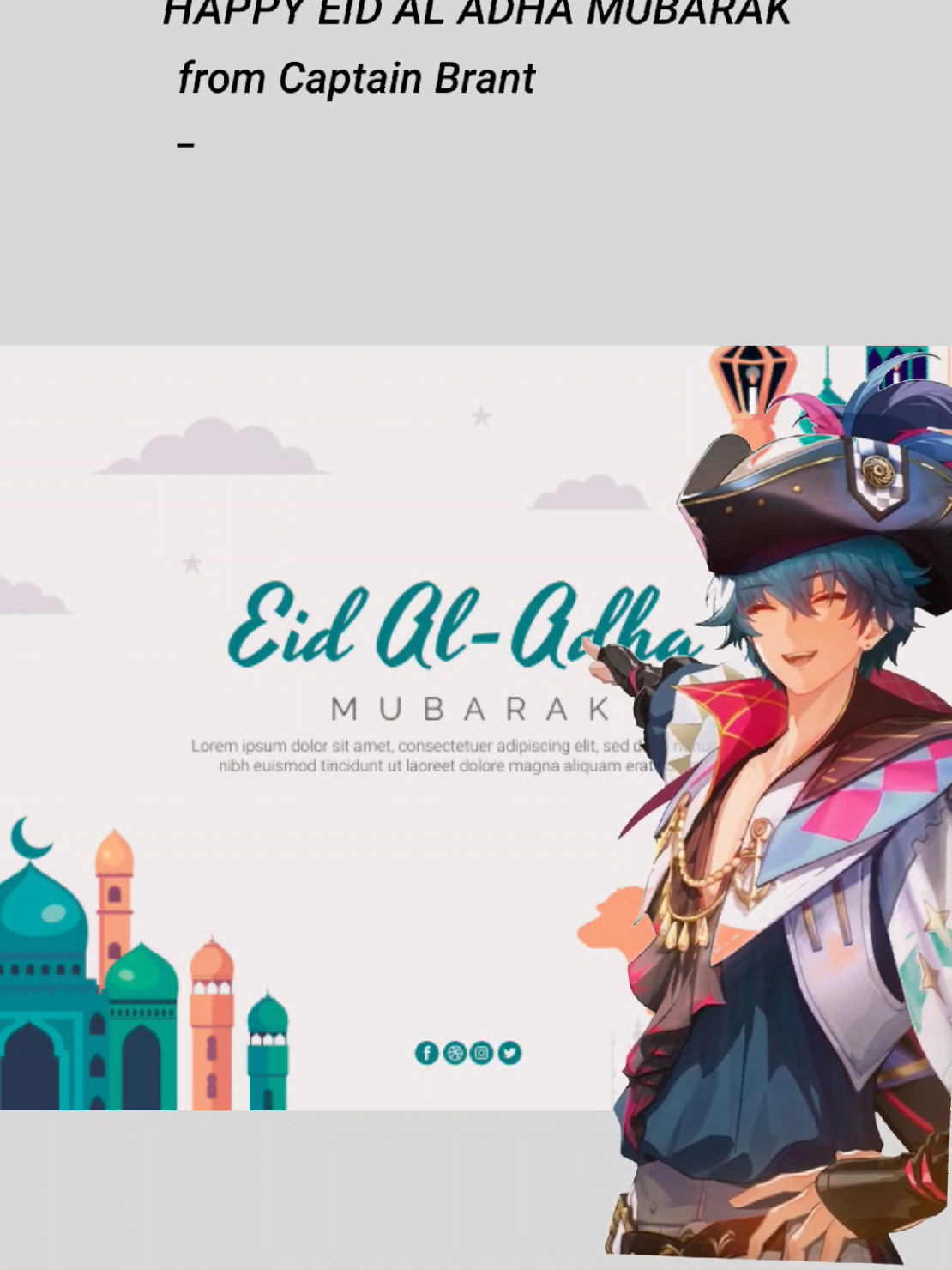 happy eid al adha mubarak y'all 🙏🙏🐐🐑. here's some goofy edit for my goat Brant 🤨🥸 #wuwa #wuwaedit #eiduladha #brant #wutheringwaves #memes 