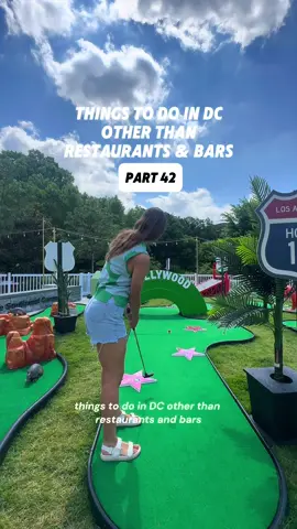 new mini golf pop-up just landed!! ⛳️ use code JESSICA20 for 20% off tickets through June 15th! 🌟 @puttacrossamerica