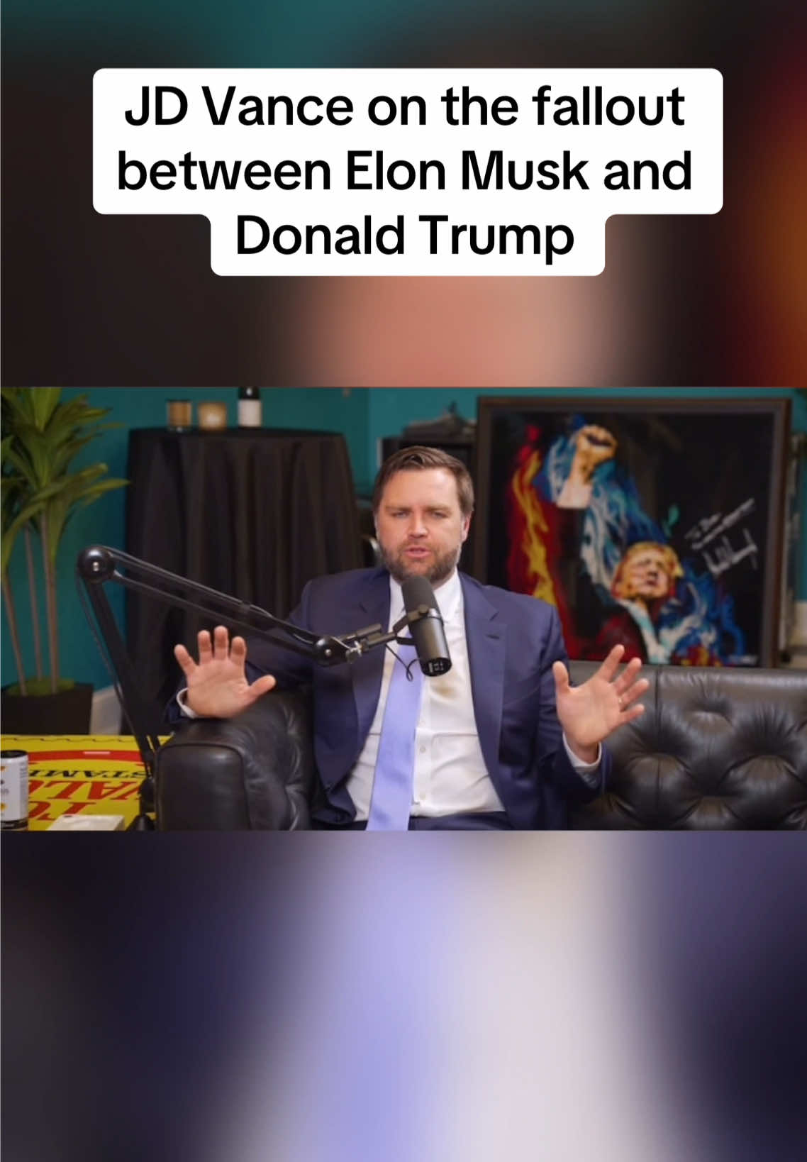 JD Vance talks to Theo Von about the fallout between Elon Musk and Donald Trump #jdvance #theovon #comedian #podcast #clips 