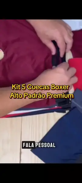link na bio. Kit 5 Cuecas Boxer Respiraveis Box DRY FIT Alto Padrão Premium