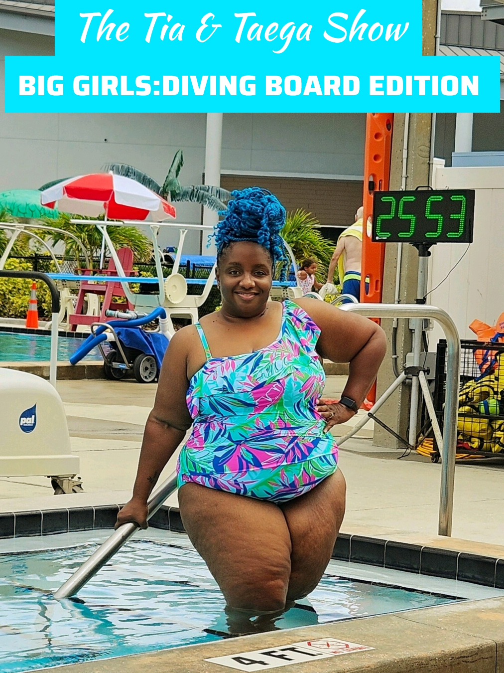 Yesterday Me and Taega decided to go jump off diving boards for the 1st time in over 35 years... Yep, my fat ass popped off my Summer living my BEST POOL LIFE while the skinny insecure chics sat around & watched... At this point in life, IDGAF and I'm living with NO regrets... When they told us the diving board didn't have a weight limit,  It was On and Poppin'... We have decided to do it EVERY Friday all summer long... 🏊🏾‍♀️🏊🏾‍♂️ #POWWWWWWWWW #MajesticStateOfMind #Swimming #Diving #DivingBoard #MajesticBraids #QueenShit #SelfLOVE  #Majestic #Empress #EmpressTia #Queen #Royalty #NaturalBeauty #CelebrateMySize #Biggirlmagic 🪄✨🌟 #Confidence  #fyp #fypシ゚viral #foryou #foryourpage #fypシ @Ortaega Bryant 