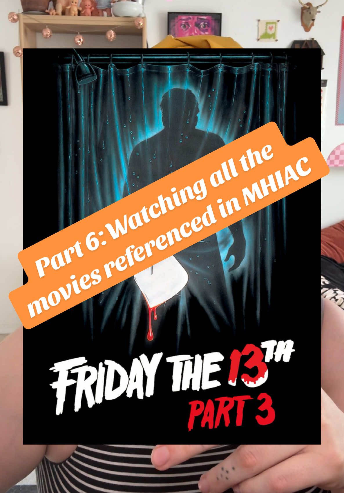 Some major whiplash here… #horrortok #myheartisachainsaw #indianlaketrilogy #fridaythe13 #campcrystallake #horrorfranchise 