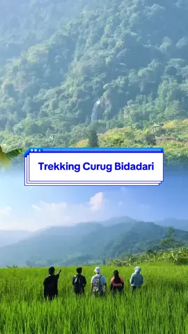 Healing ke tempat yang hijau? Trekking ke Curug Bidadari recommended banget. #trekking #sentul #curug #curugbidadari #airterjun #capcut #bojongkoneng #bogor #liburan #longweekend #alam 