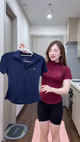 Áo tập khoá kéo 