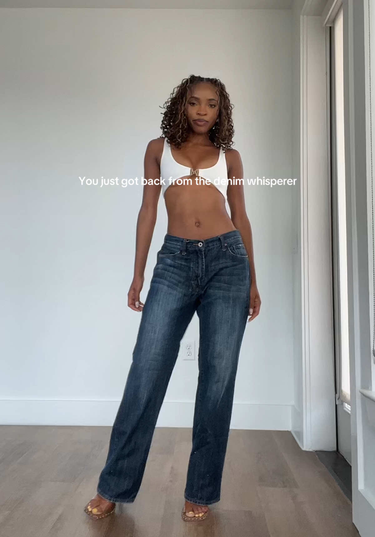 Did you hear about the denim whisperer ? Low waist jeans>> #bombshelljeans, #fitcheck, #OOTD, #jeans, #fashion