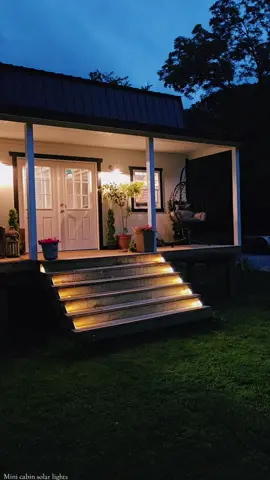 #outdoorlife #porchdecor #solarlights #solarlightsoutdoor #shed #sheshed #minicabin 