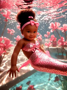 My Little Mermaid 🧜🏻‍♀️✨ #aimermaid #babiesoftiktok #fyp 