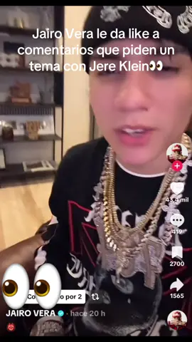 Se vendra la reconciliación? #jereklein #jairovera #chile #crismj #fyp #paratii #vira #musica #argentina #reggaeton