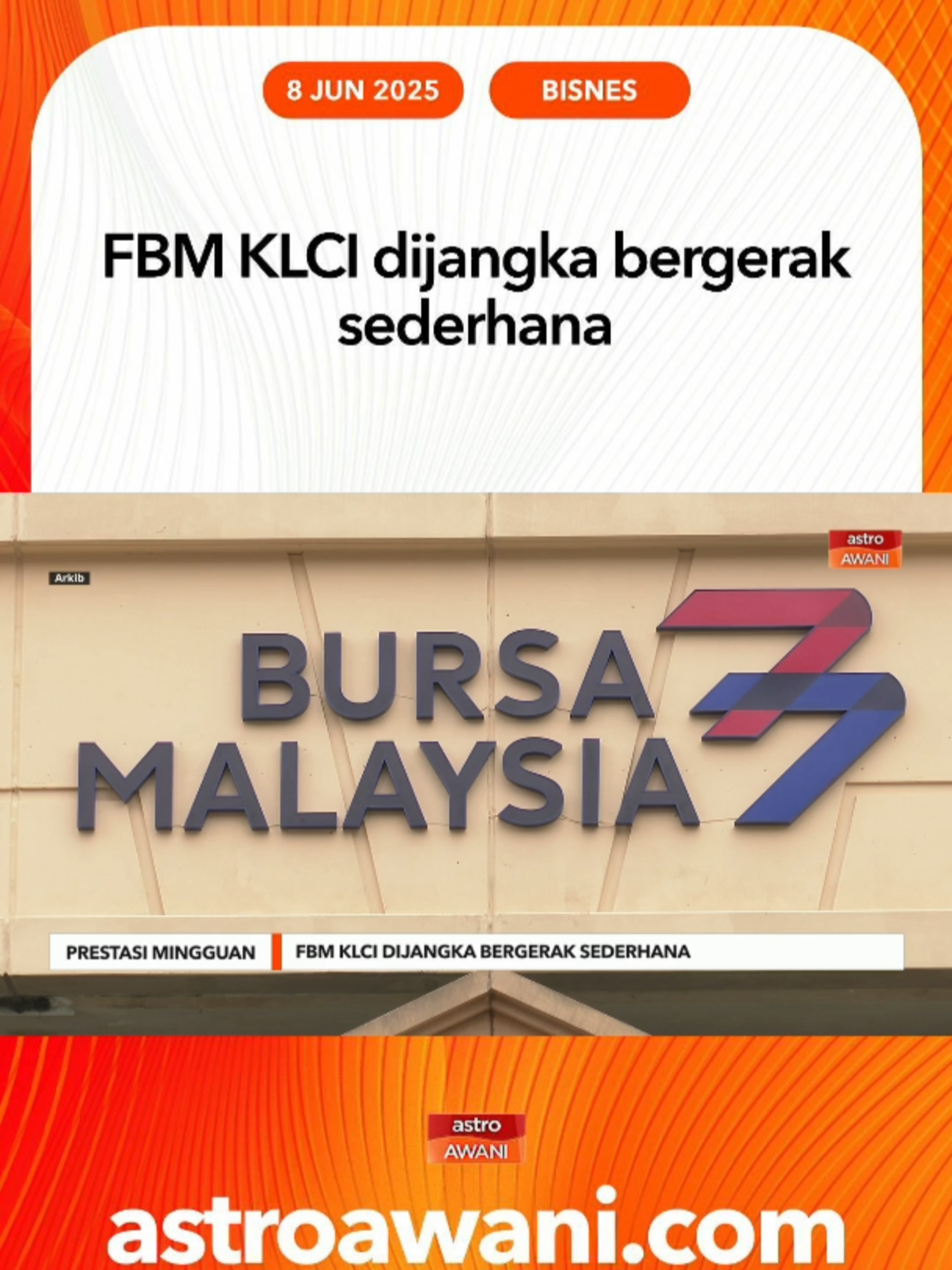 FBM KLCI dijangka diniagakan antara 1,500–1,530 mata minggu depan, dengan pelabur menanti data ekonomi global seperti IHP China dan IHPR AS untuk dorongan baharu pasaran. #AWANInews