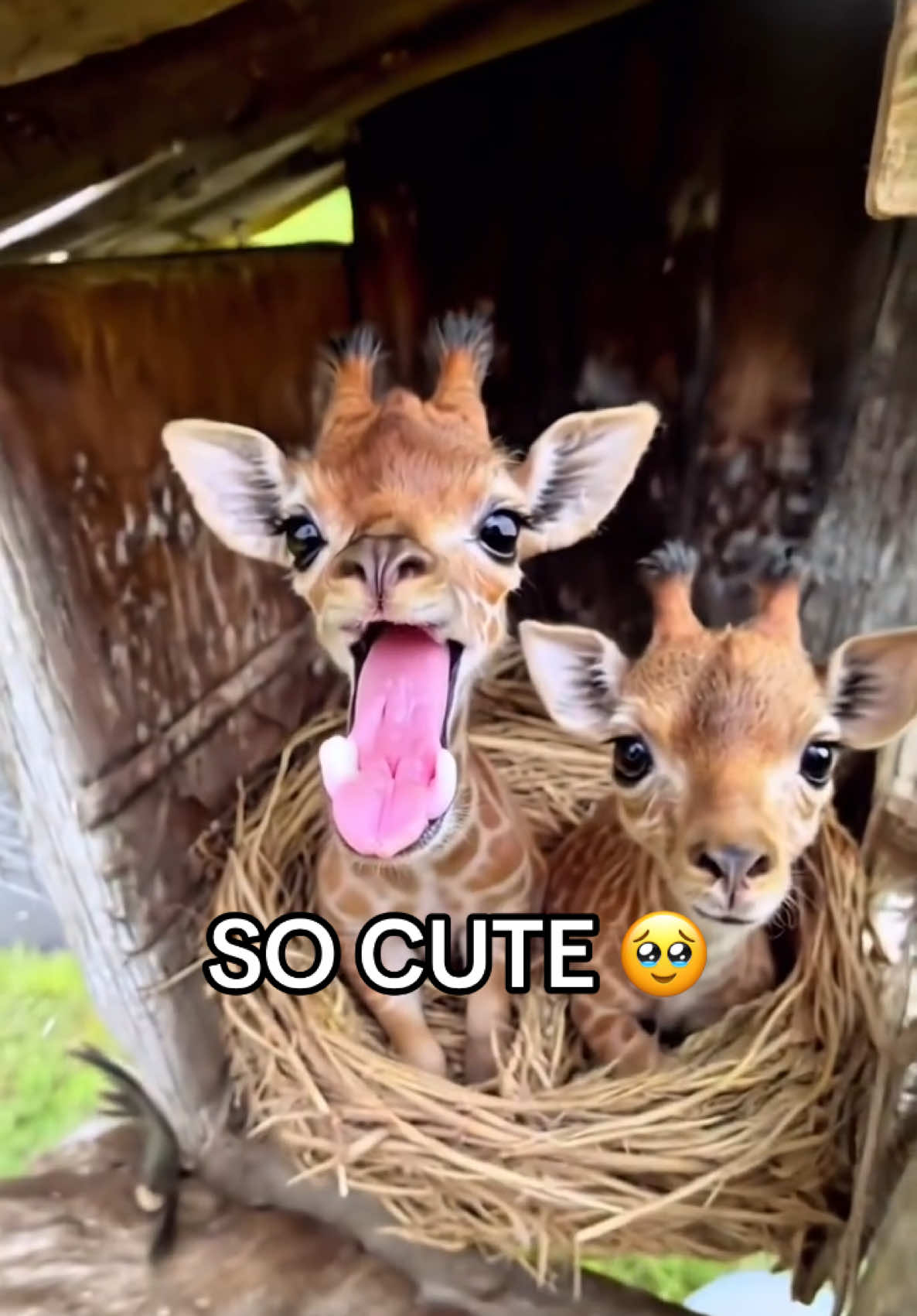 My absolute favorite 🥰 #cute #animals #babygiraffe #shoutoutot (via unknown)