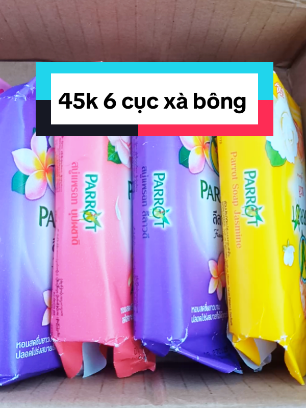 Chỉ 45k 1 lố 6 cục xà bông parrot THÁI LAN cực thơm #chinh0281 #xabong #parrot  #thailan #xuhuong @TẠP HÓA EM CHINH @TẠP HÓA EM CHINH @TẠP HÓA EM CHINH 