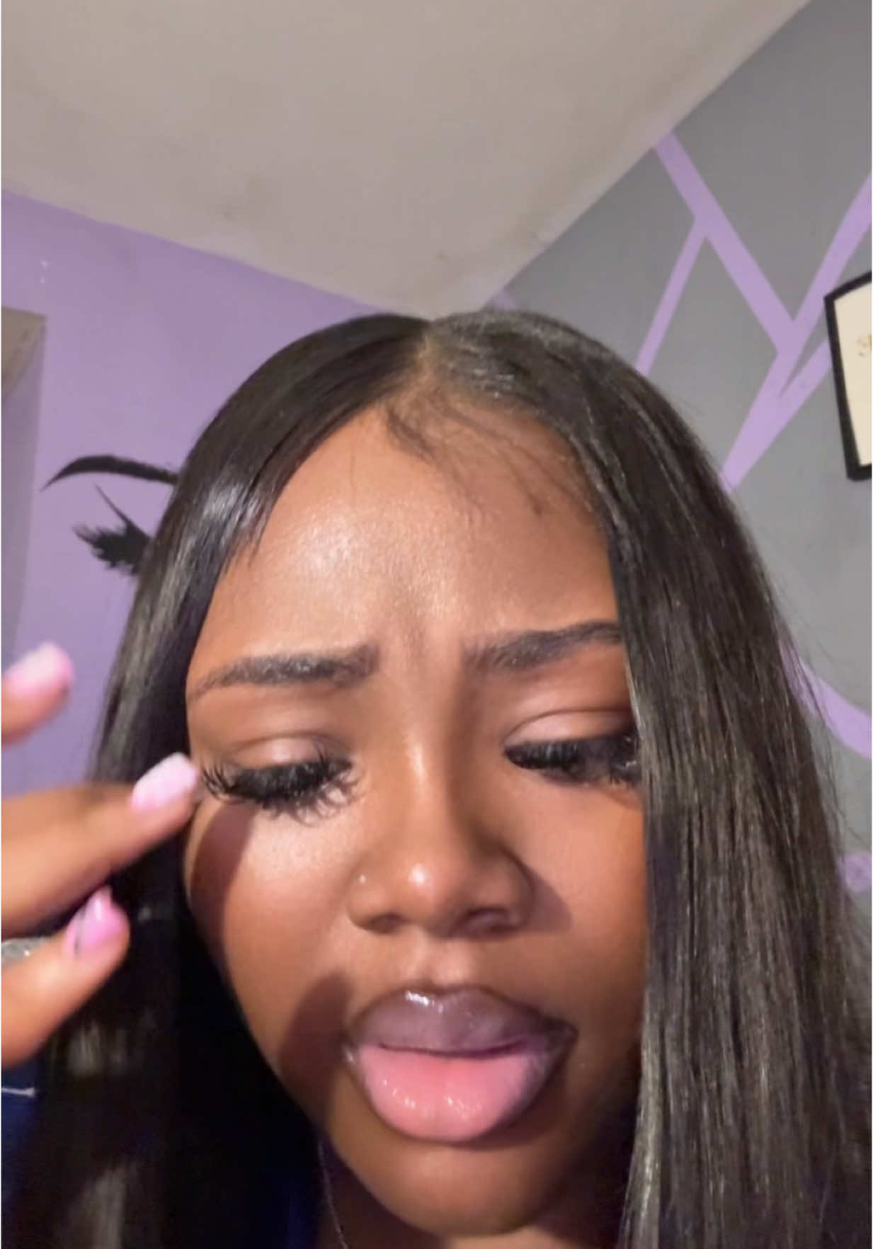 My lashes all type of crazy 