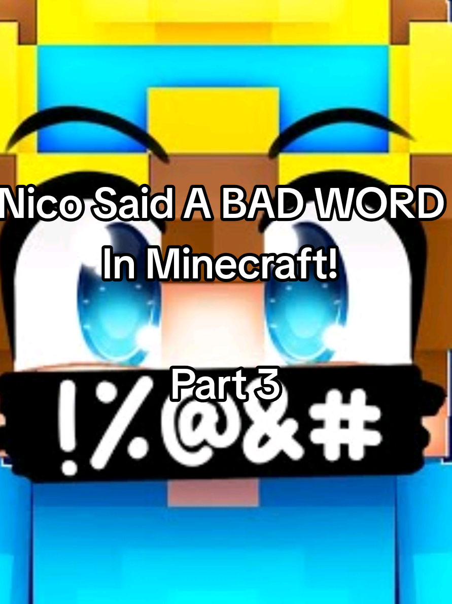 Nico Said A BAD WORD In Minecraft!  ( Part 3/4 )  ( Credit: Nico )  #nico#cash#Minecraft#roleplay#fyp