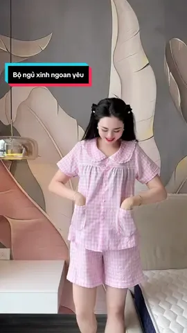 Bộ đồ ngủ cổ sen che khuyết điểm tốt #thudongxudaily #review #dongu #donguxinh #dongunu #xuhuong #fyp 
