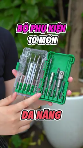 Bộ PK 10 món mũi khoan bắt vít #workfix #boshun #phụkiện #mũikhoan #mũivit