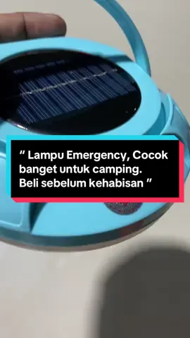 H2S Lampu Emergency UFO Gantung Solar Panel Camping Lamp. #lampucamping #lampugantung #promo #import #wibgajian #fyp 