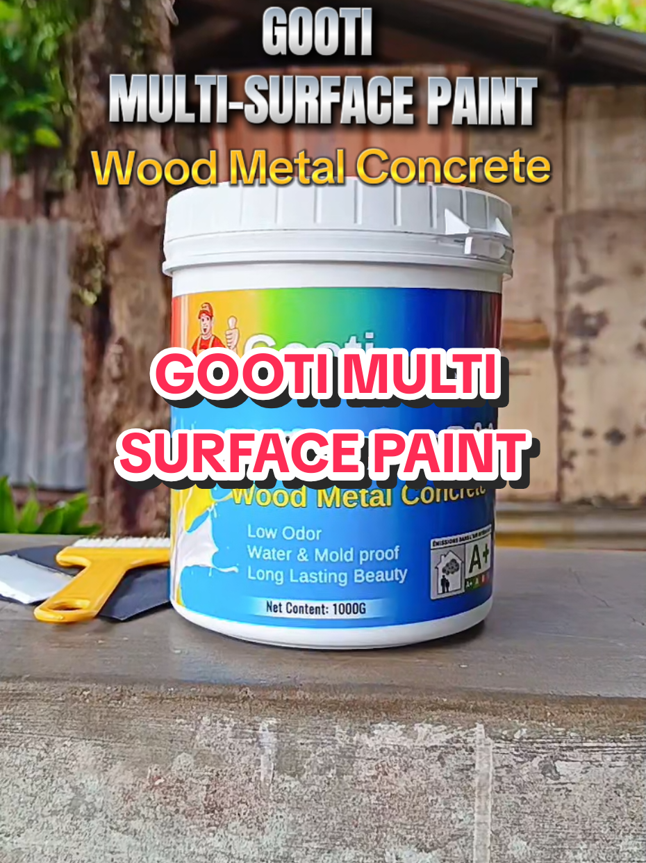 1000g gooti multi surface paint, pwede sa kahoy at metal concrete. #gooti #multisurfacepaint #paint #pintura #pangpintura 