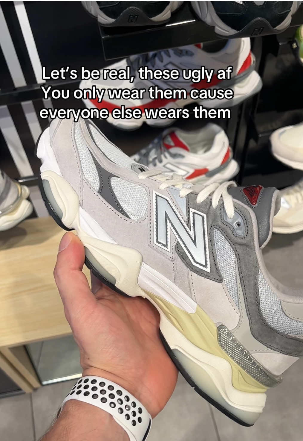 Tell me I’m wrong 🥴 #newbalance9060 #sneakers #footlocker #trends 