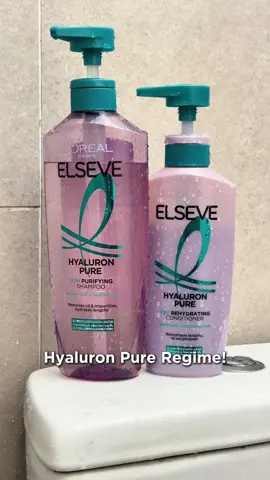 Soft touch, clean finish 💦 Let your hair feel fresh, light & deeply hydrated for 72 hours. This Hyaluron Pure duo? Totally worth the shower moment.🚿 #LorealParisMY #FreshScalp #HyaluronPure #Haircare #HydratedLengths