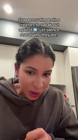 Stop pressuring Latino creators to speak out. Let silence reveal who they are. #latinostiktok #immigration #losangeles #trump 