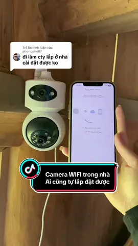 Trả lời @phongphu87 cài đặt dễ ẹt à , chị em phụ nữ cũng tự lắp được luôn #c#cameratrongnhac#camerawific#camerayooseec#camera2math#huongbinhthuong