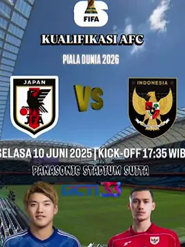 kualifikasi piala dunia 2026 Indonesia vs Jepang#fyppppppppppppppppppppppp #bermain Pada Tanggal 10 Juni 2025#fypagetiktok #Siapa yang Akan Menang#fyppppppppppppppppppppppp 