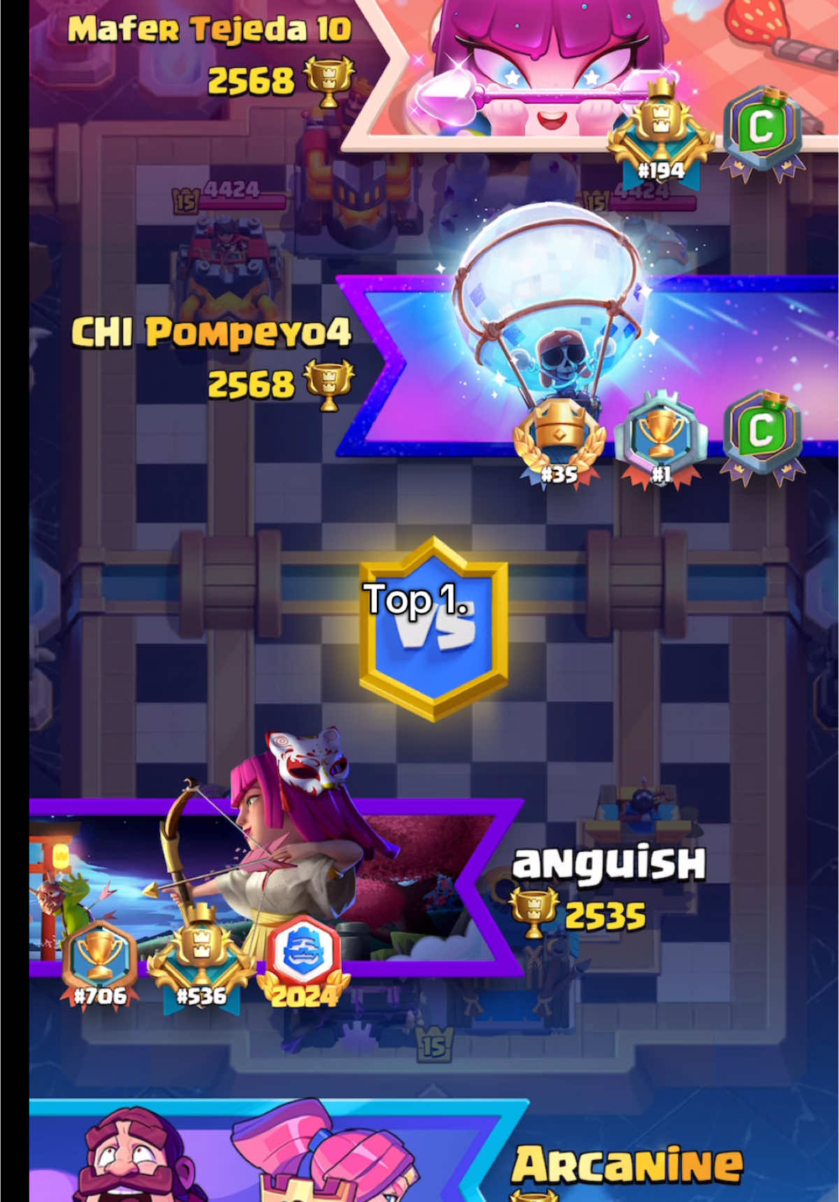 going against a top one player @Pompeyo4 !! #clashroyale #clash #clashroyaledaily #clashroyalemoments #supercell #tiktok #youtube #fyp #clashroyaletips #clashroyalememes #clashroyaledeck #clashroyal #fy 