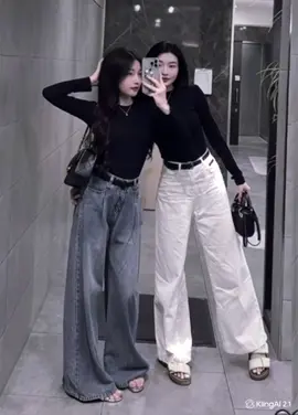 Oufits lên đồ cùng bạn thân đi dạo phố 🎀#capcut_edit #xuhuong #jeansuong #fyppppppppppppppppppppppp #thinhhanh 