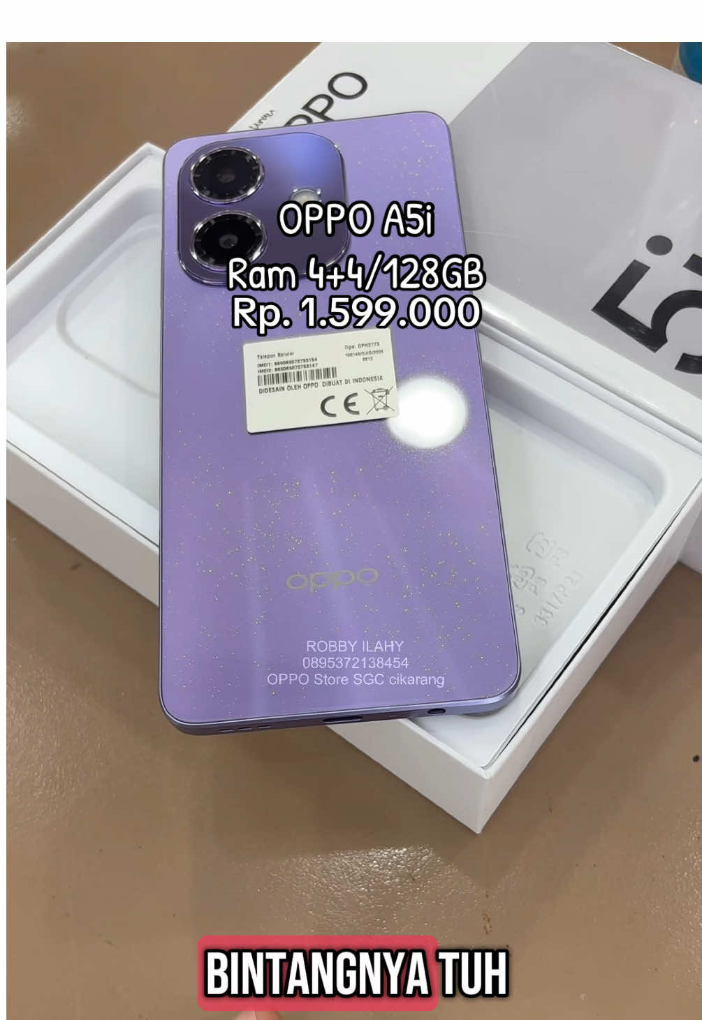 Wahh ada yang baru lagi nih #oppoA5i #sgccikarang #sgcmall 