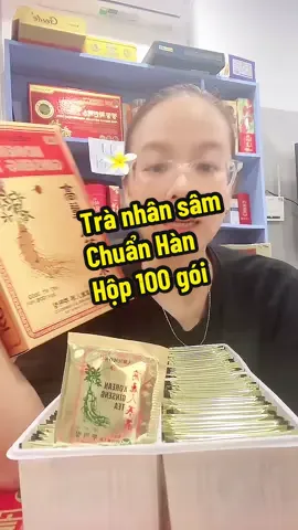 Trà nhân sâm,Chuẩn Hàn,Hộp 100 gói. #nhansamcamle #xuhuong #tranhansam #tranhansamthaomoc #nhansamhanquoc 