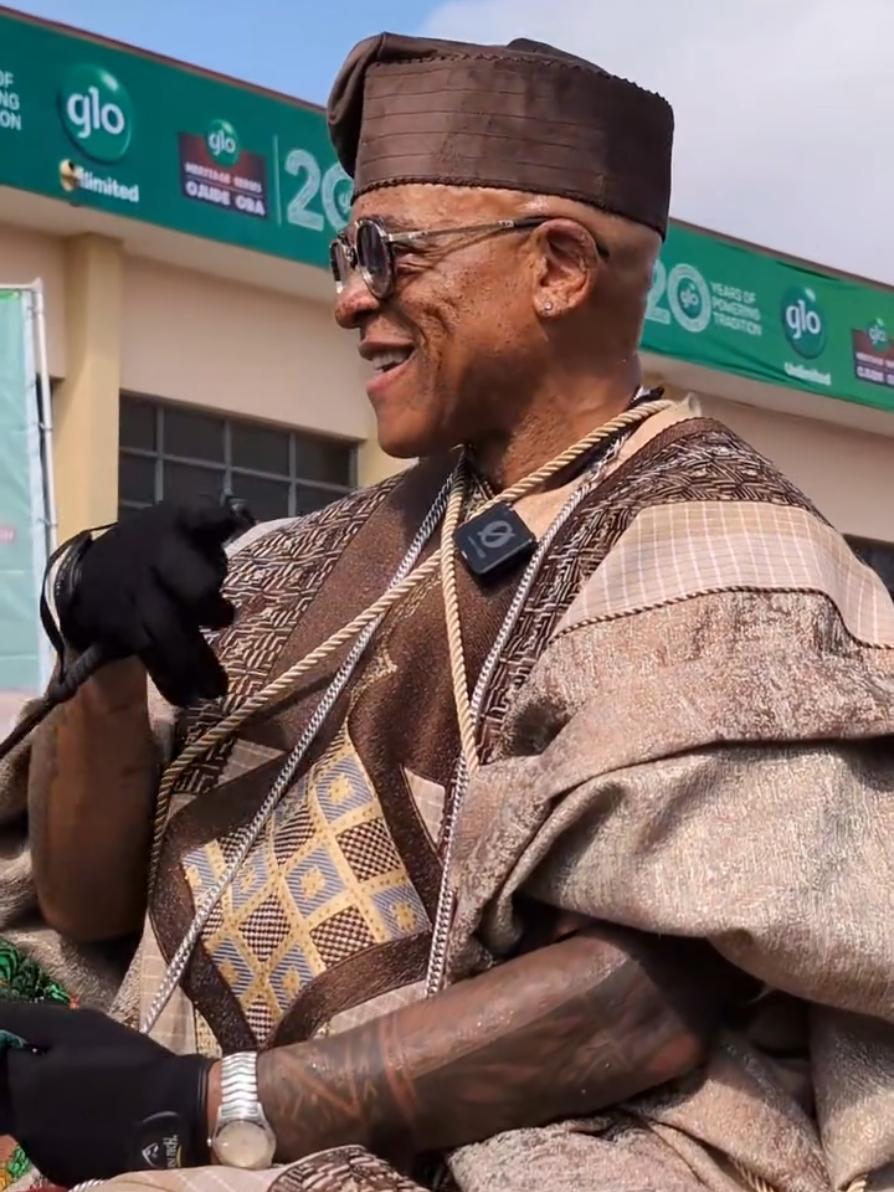 Outfit of The King of Steeze, Mr. Farooq Oreagba, for Ojude Oba 2025 in Ijebu Ode today 📹: @/somesolutionsco (IG)
