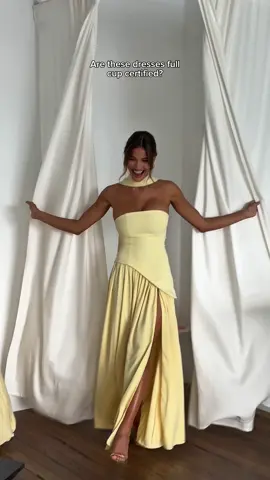 Testing if these dresses are full cup certifed! ✨ What do you think? Let us know below!  #babyboofashion #TikTokFashion #weddingguestdress #formaldress #fullcupcertifed #bigbustfashion 